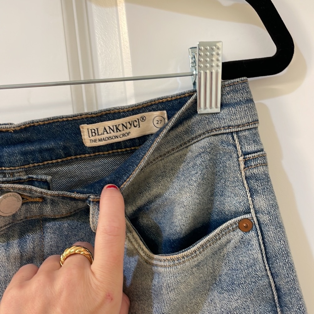 BLANKNYC distressed denim (the Madison crop) size 27 - Picture 2 of 4